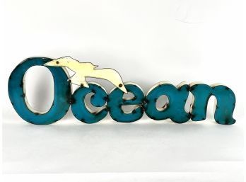Metal Ocean Sign