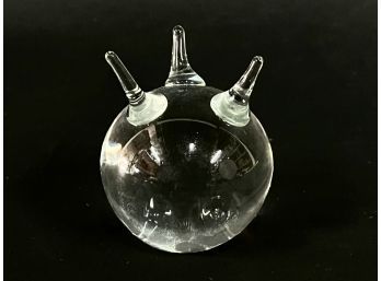 Glass Sputnik Paperweight