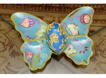 Tracy Porter The Papillion Collection Hand Painted Serving Plate