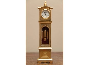 Gold Tone Sharp Quartz Mini Clock