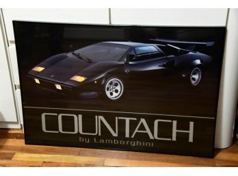Vintage Lamborghini Countach Framed Poster