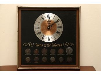 Coins Of The Colonies Clock