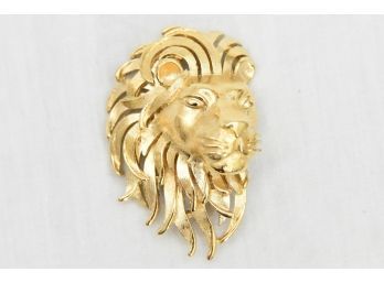 Trifari Mighty Lion Gold Tone Brooch