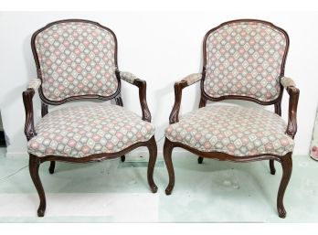 Custom Upholstered Louis XV Side Chairs