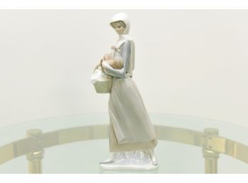 Lladro Girl With Basket