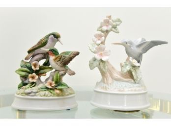 A Pair Of Porcelain Musical Figurines