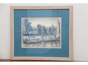 Frank Di Gioia (1900-1981)  Original Watercolor Amsterdam