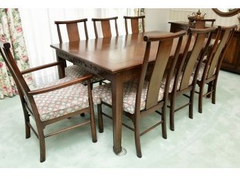 Henredon Dining Table With 8 Charirs