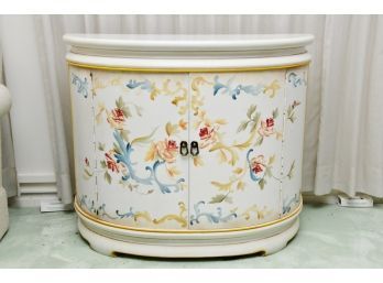 Hand Painted Demilune Table
