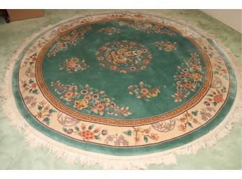 Large Chinese Round Dragon Area Rug