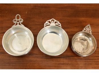 Trio Of Sterling Silver Small Dishes 356g