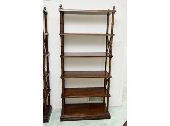 Directoire Style Etagere With Brass Finial Top