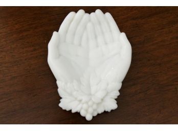 Milk Glass Praying Hands
