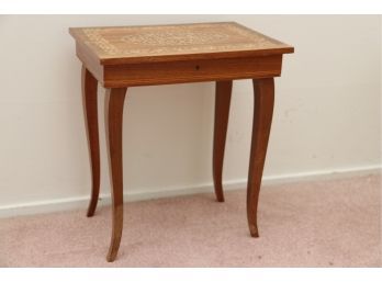 Petite Marquetry Music Side Table