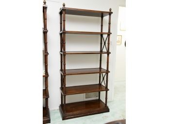 Directoire Style Etagere With Brass Finial Top