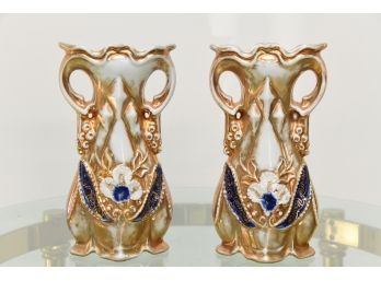 Pair Of Antique Porcelain Vases