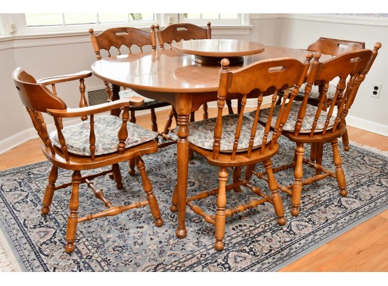 Ethan Allen Tradition Rock Maple Table And Chairs