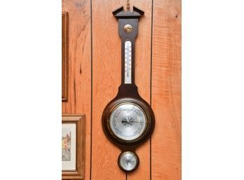 Vintage Mahogany Wall  Barometer