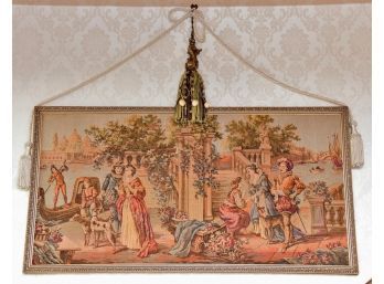Victorian Scene Framed Tapestry