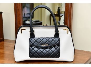 Calvin Klein Black And White Handbag