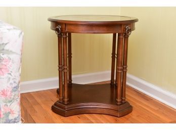 A Leather Top Mahogany Side Table