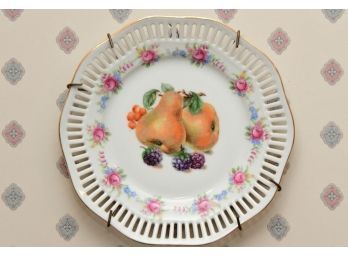 Pierced Porcelain Plate By Cico, Germany