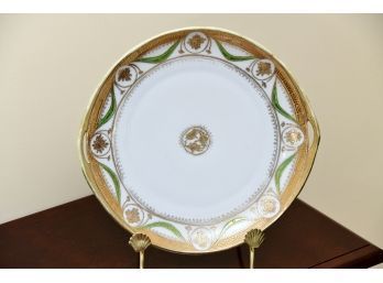 Gold Leaf Plate With Stand