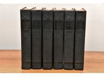 Set Of 6 Blue Books