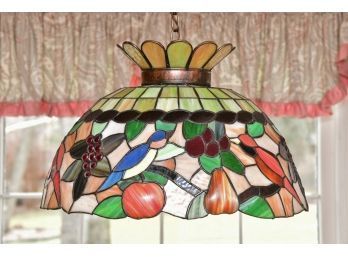 A Stained Glass Tiffany Style Chandelier