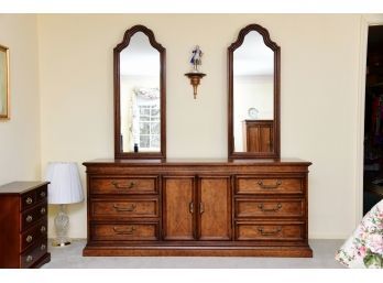 Drexel Long Dresser With Mirrors