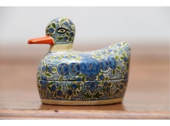 Duck Covered Trinket Box Hand Made In India