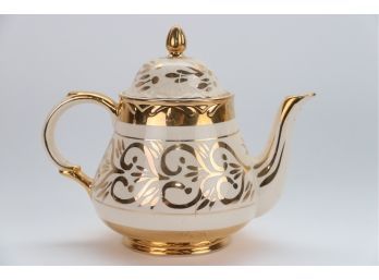 Arthurwood White And Gold Teapot