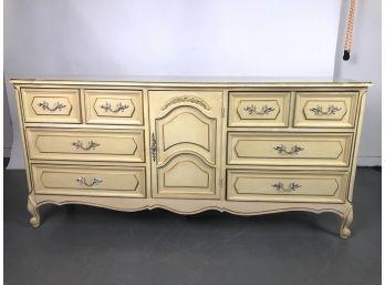 French Provincial Nine Drawer Dresser