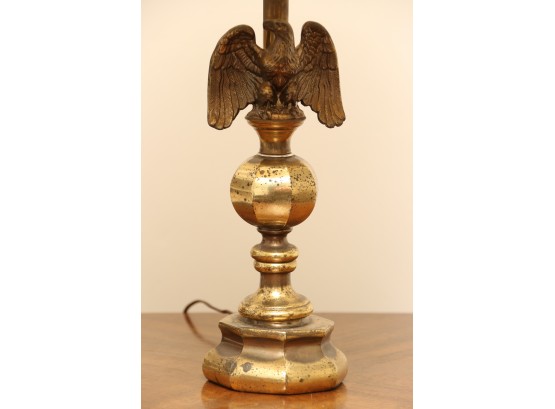 Brass Eagle Table Lamp (See Details)