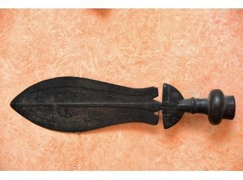 Primitive African Knife  Metal Blade Wood Handle