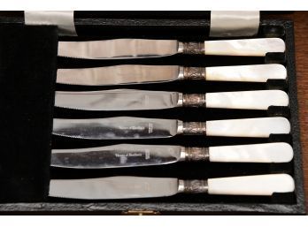 Viners Of Sheffield Mother Of Pearl Handle Knife Set
