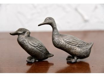 Metal Goose Figurines