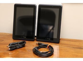 Two Verizon Tablets With Chargers
