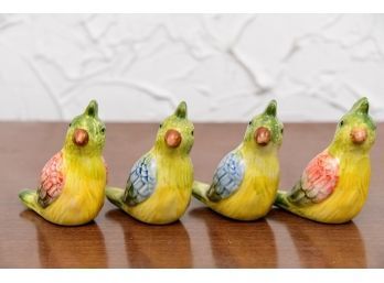 Colorful Parrot Salt And Pepper Shakers