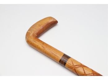 Etched Wooden Cane