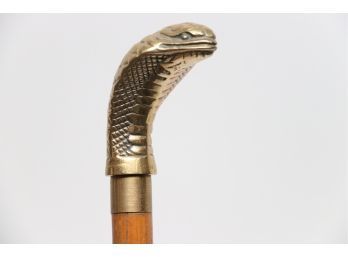 Brass Cobra Handle Cane