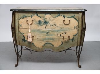 Hand-painted Two Drawer Bombay Chest