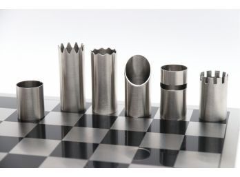 Moden Tubular Chess Set By Philippe