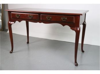Bassett Furniture Mahogany Queen Anne Style Desk