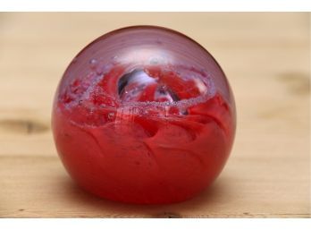 Vintage Caithness Inferno Glass Paperweight
