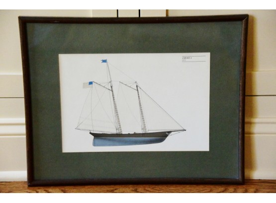 America 1851 Sailboat Art