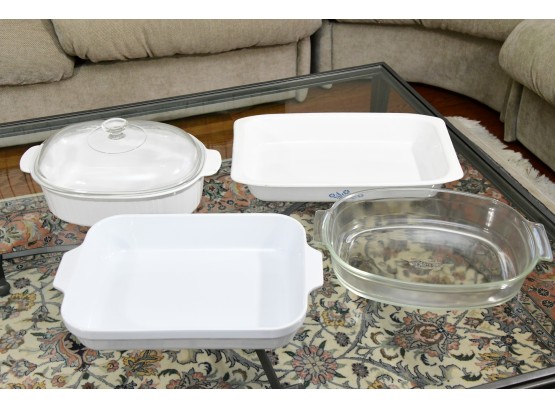 Collection Of Bakeware Including Corning And Pyrex And Emile-henry