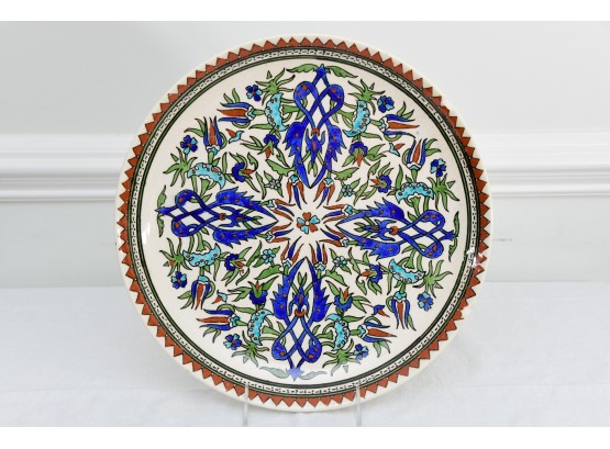 Hand Painted Decorative Display Plate