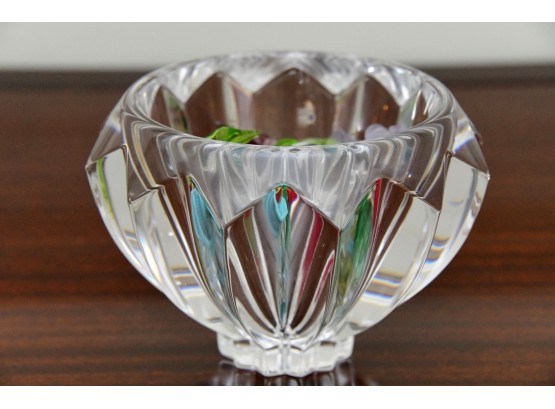Orefors Crystal Bowl With Glass Candy