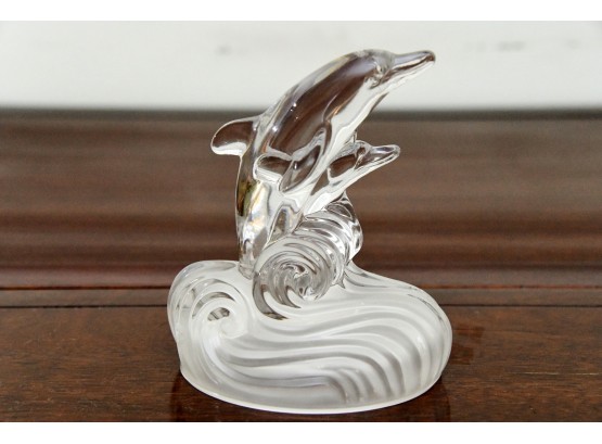 Dolphin Glass Sculpture
